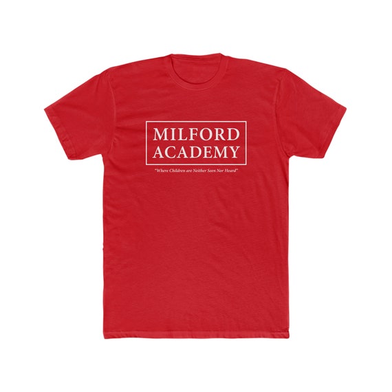 MILFORD ACADEMY T-shirt - Bella/canvas Jersey Cotton - Etsy