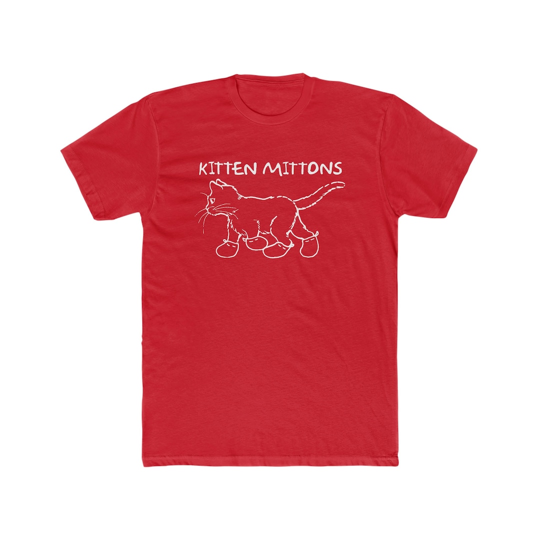 Kitten Mittons T shirt Bella canvas Jersey Cotton Etsy