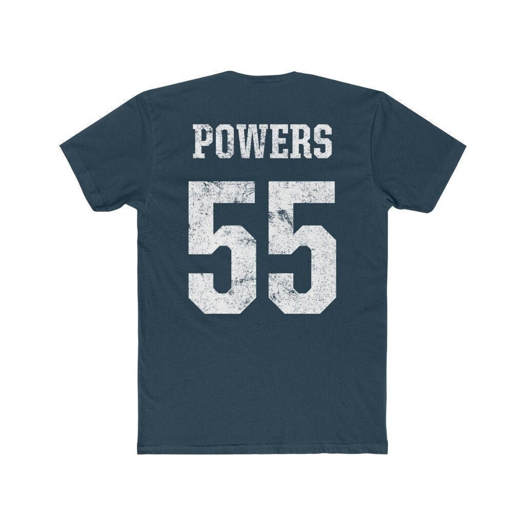Kenny Powers #55 Maillot Baseball Homme – Bleu – Taille M – Cousu Lettres & Chiffres