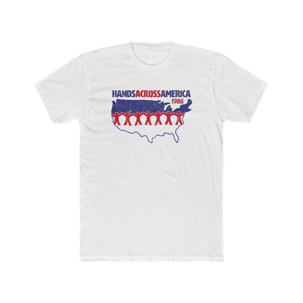 Hands Across America vintage Look T 