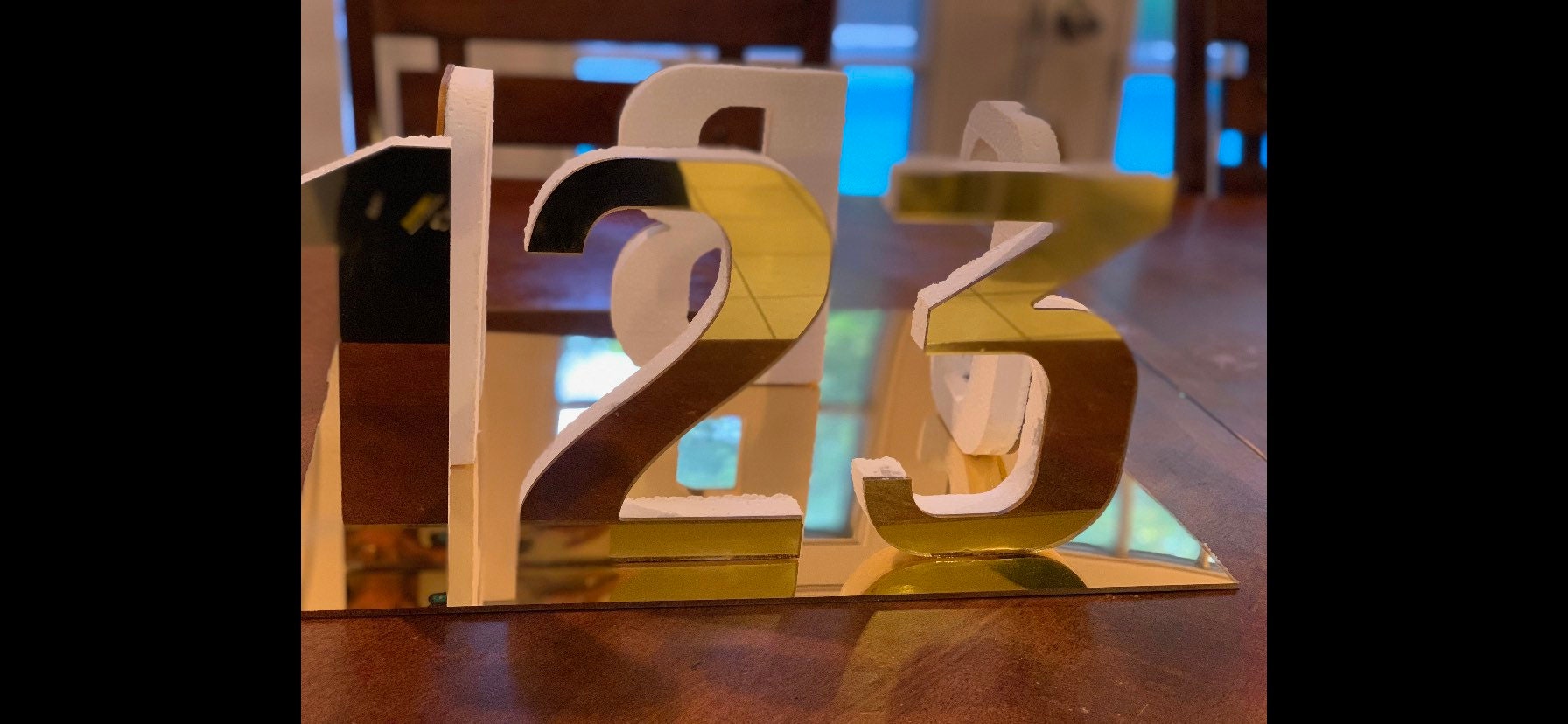 Marquee numbers marquee letters acrylic numbers gold Etsy