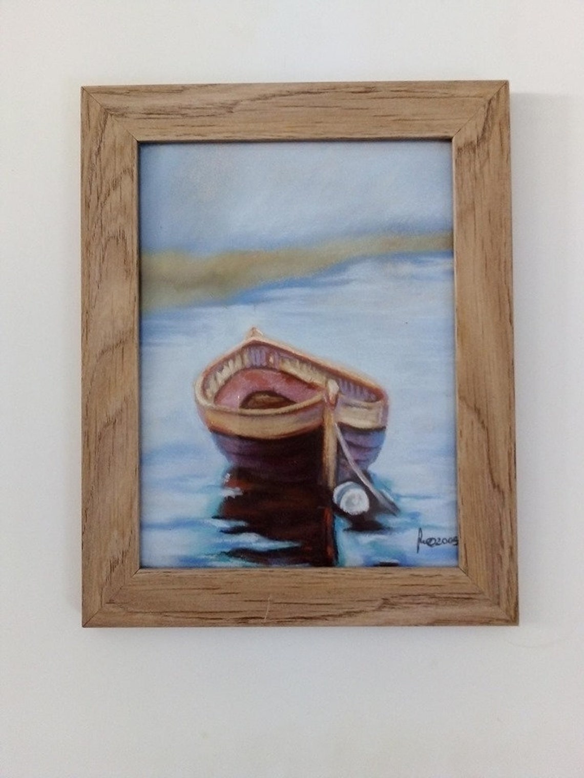 Original Pastel Painting Framed Etsy