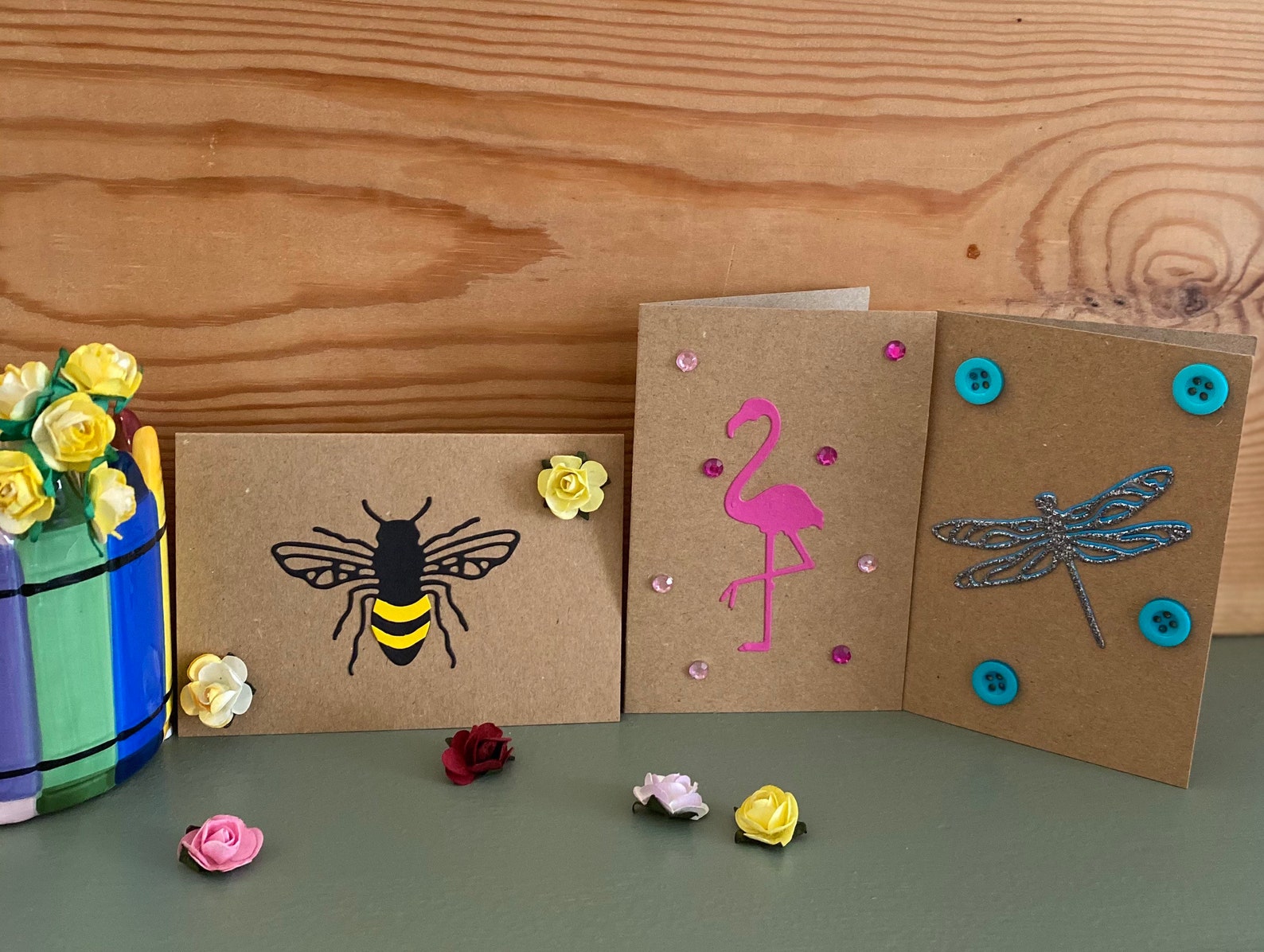 Lovely handmade cards nature themed cards multipack cute | Etsy