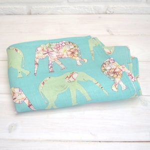 Linen Elephant Design Tea Towel/Printed Tea Towel/Linen Tea Towel /Gift for Home/ Kitchen Gifts / Elephant Design /Elephants/Kitchen Linen
