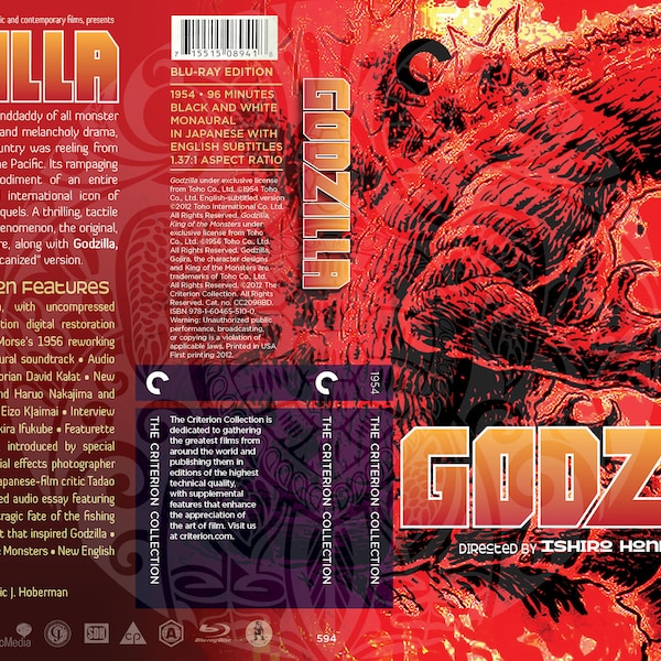 Godzilla (Fake Criterion Cover)