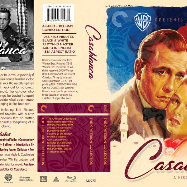 Casablanca (Fake Criterion Cover for The CC Laserdisc Collection)