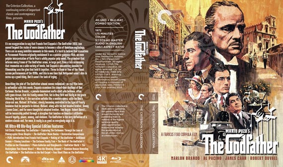 The Godfather (fake Criterion Cover) - Etsy