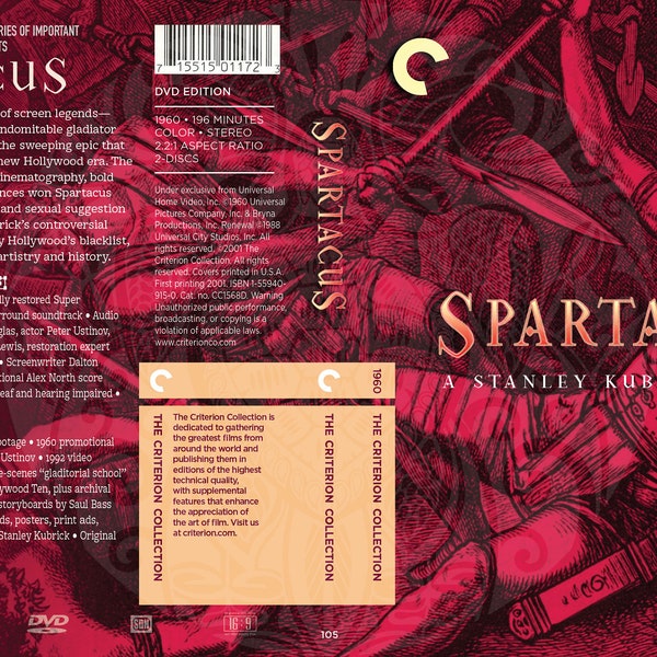 Spartacus Fake Criterion Cover