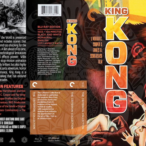 King Kong - 1933 (Fake Criterion Cover)