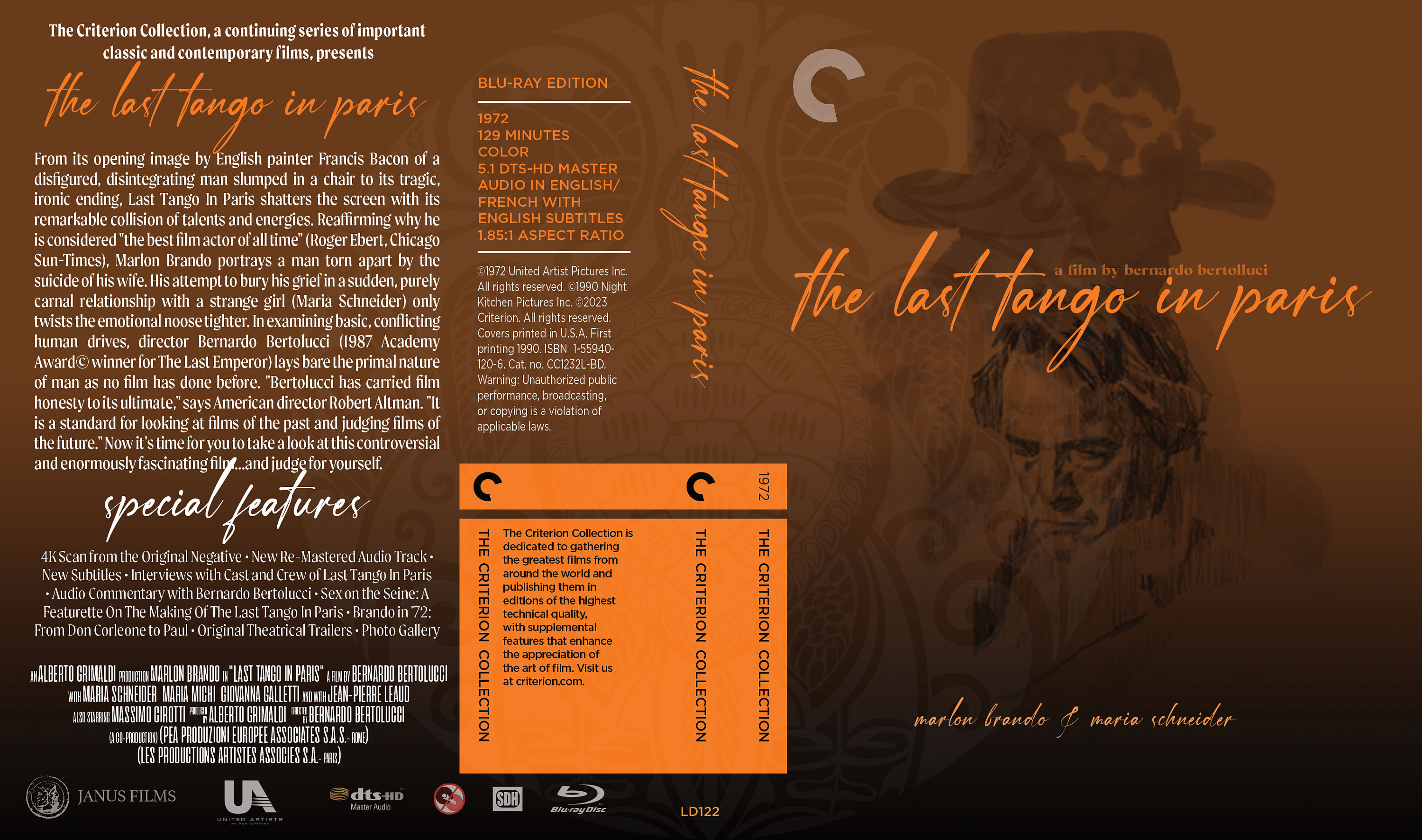 Last Tango in Paris (fake Criterion Cover for the CC Laserdisc