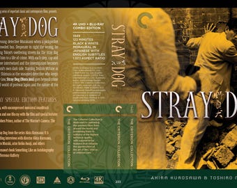 Stray Dog 4K Combo (Fake Criterion Cover)