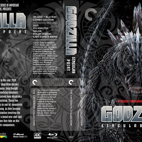 Godzilla Singular Point - Flip Cover (Fake Criterion Cover)
