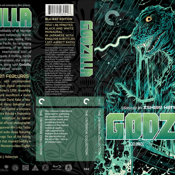 Godzilla (Fake Criterion Cover)