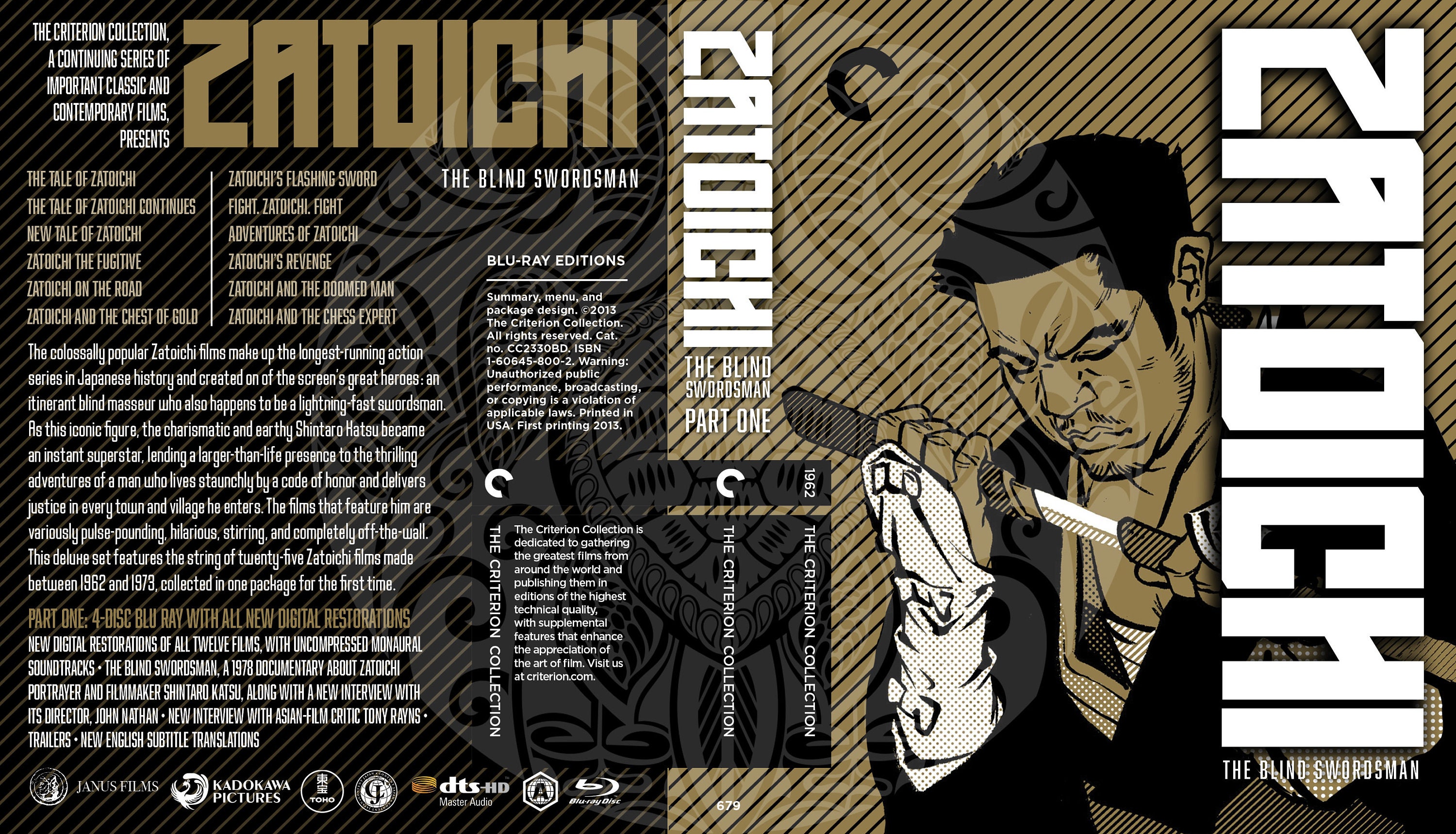Zatoichi Criterion Boxset (fake Criterion Covers) - Etsy
