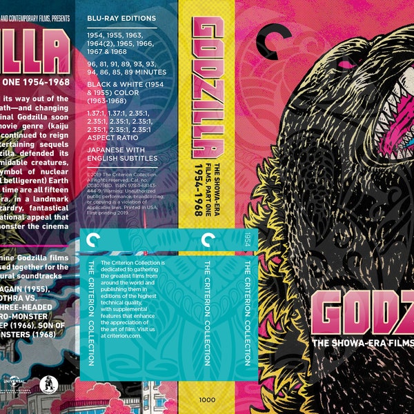 Coffret Godzilla (Fake Criterion Cover, Version 3)