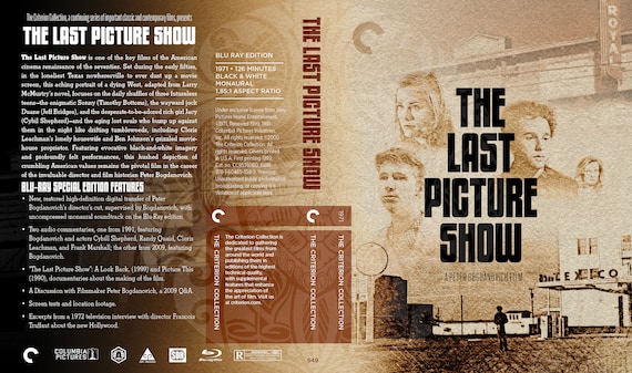 The Last Picture Show Fake Criterion Cover (DVD Sized