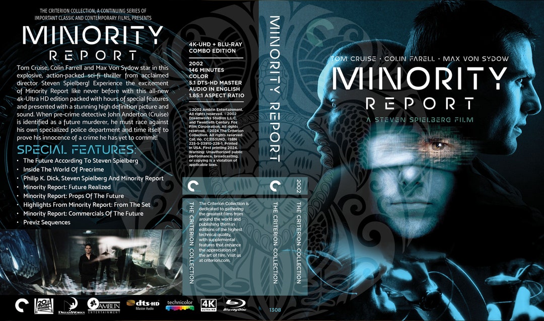 レア！　FANATIC◇CRISIS　DVD　[documents 2002] Minority Report (fake Criterion Cover) - Etsy