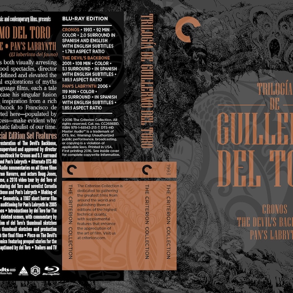 Trilogia De Guillermo del Toro (Fake Criterion Covers)