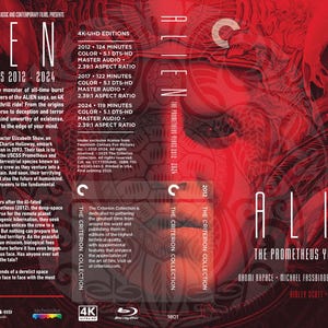 Alien Trilogy Version 1 (The Prometheus Years) Criterion Boxset (Fake Criterion Covers)