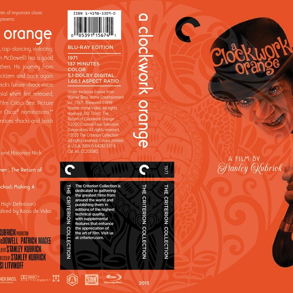 Clockwork Orange (Fake Criterion Cover)