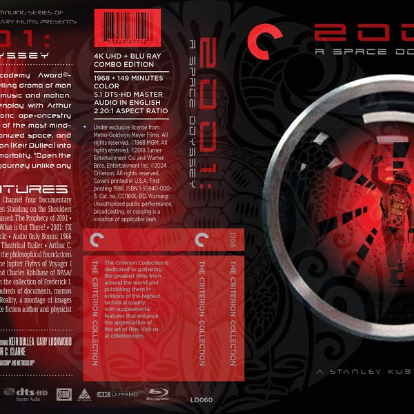 2001: A Space Odyssey (Fake Criterion Cover for The CC Laserdisc Collection)