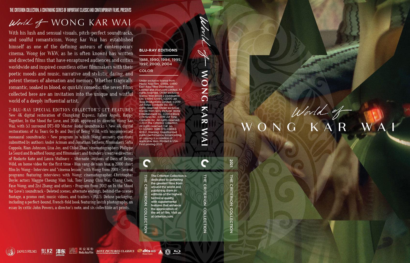 The World of Wong Kar-wai Custom DVD Insert - Etsy