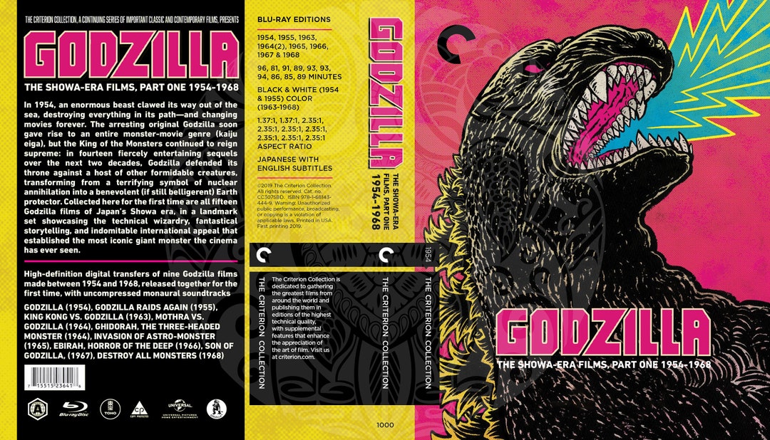 Godzilla Boxset (fake Criterion Cover, Version 4) - Etsy