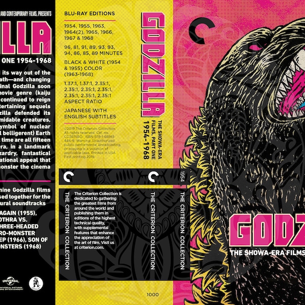 Coffret Godzilla (Fake Criterion Cover, Version 4)
