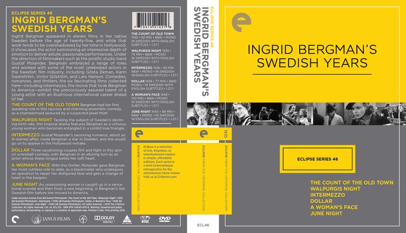 Ingrid Bergman's Swedish Years (4-disc) - Etsy