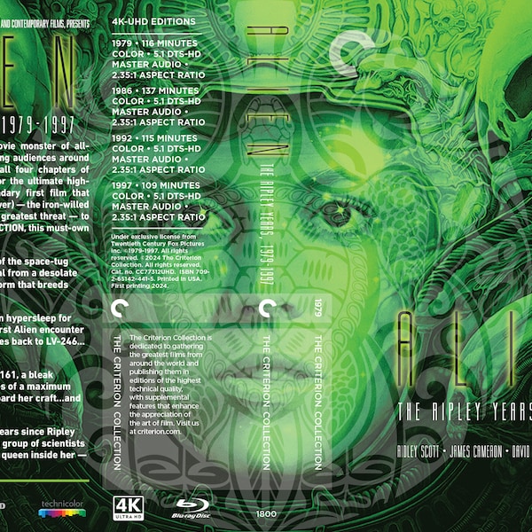 Alien Quadrilogy (The Ripley Years) Criterion Boxset (Fake Criterion Covers)