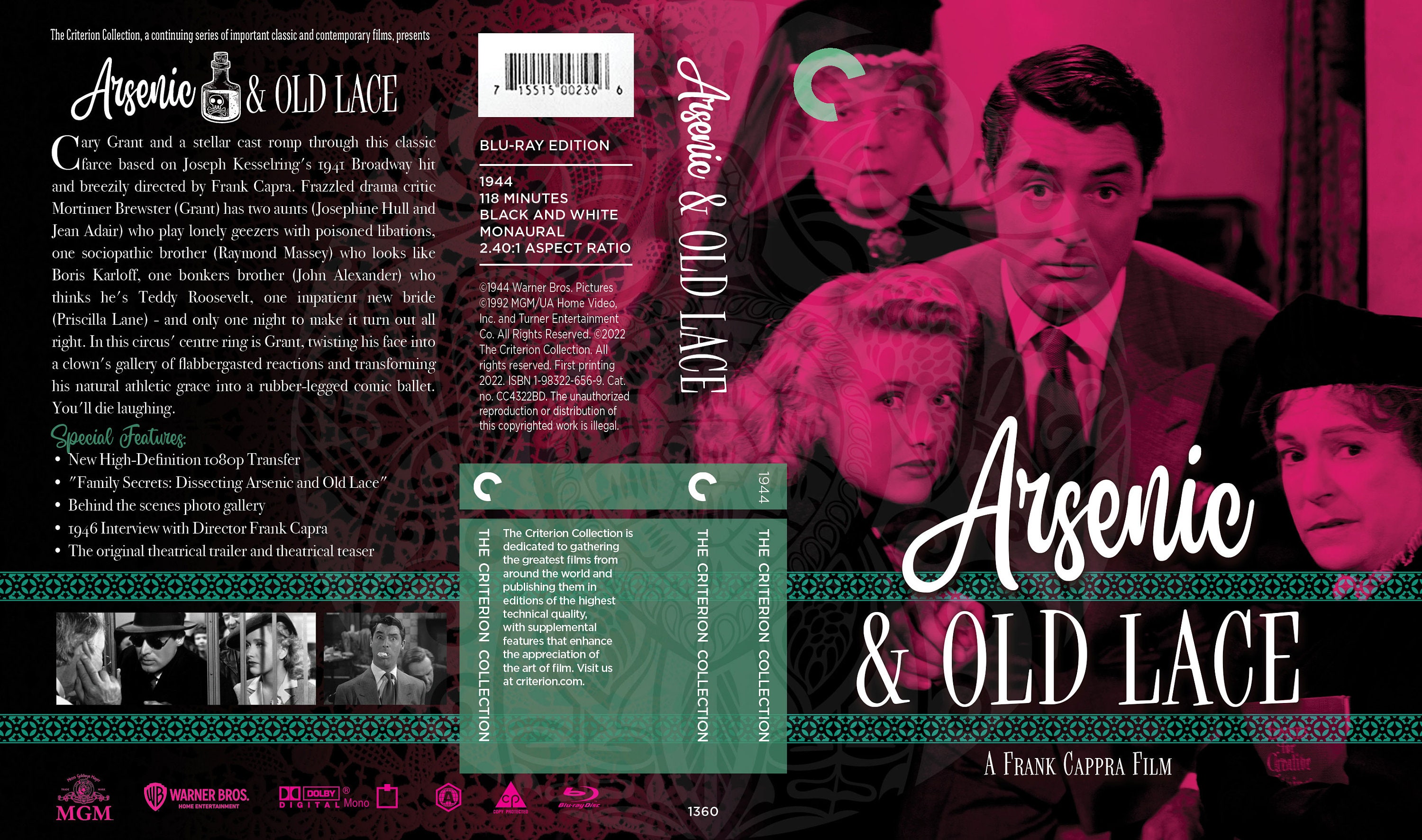 Arsenic Old Lace (Fake Criterion Cover)