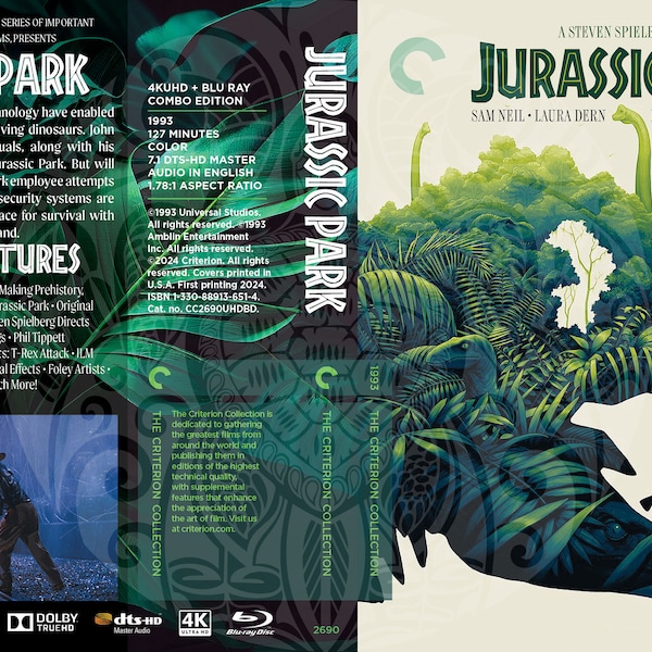 Jurassic Park (Fake Criterion Cover)