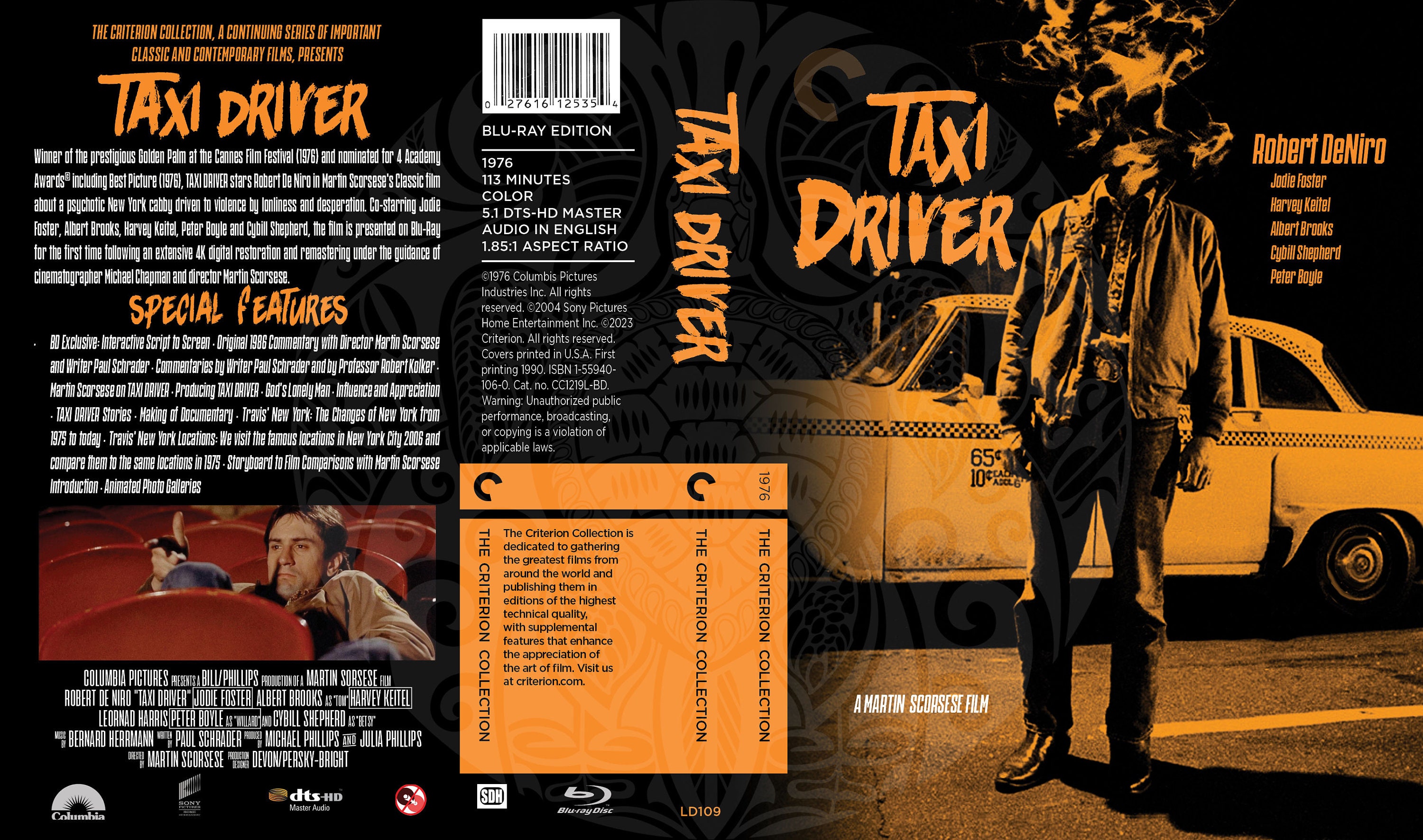 Taxi Driver fake Criterion Cover for the CC Laserdisc Collection -  UK