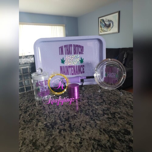 Hold My Blunt Rolling Tray Set Etsy