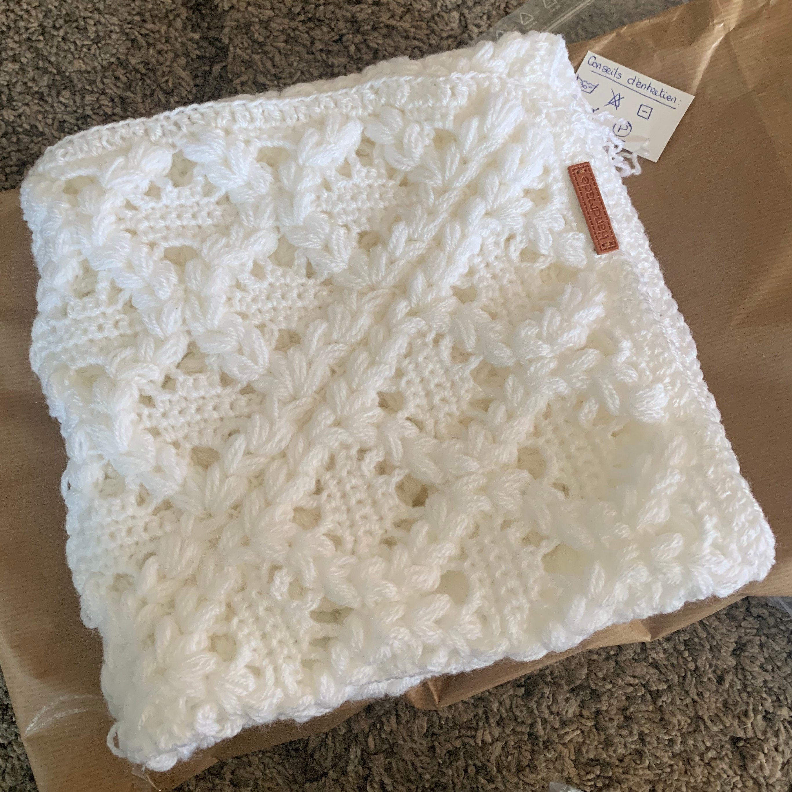 Couverture de Bébé Au Crochet 70, 80 ou 90 cm