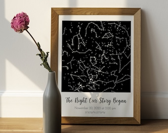 Custom Star Map Print: Personalized Night Sky Gift