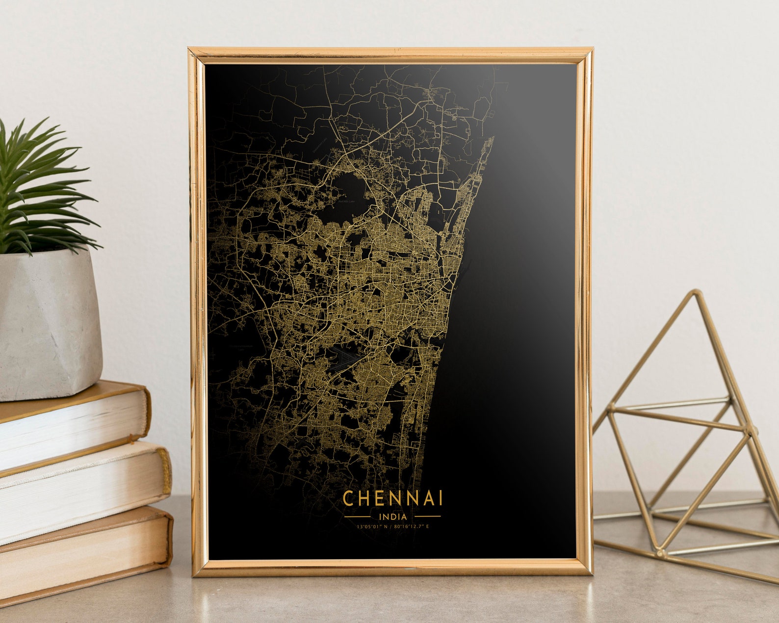 Chennai Custom Map Poster Chennai City Poster Chennai Map Etsy