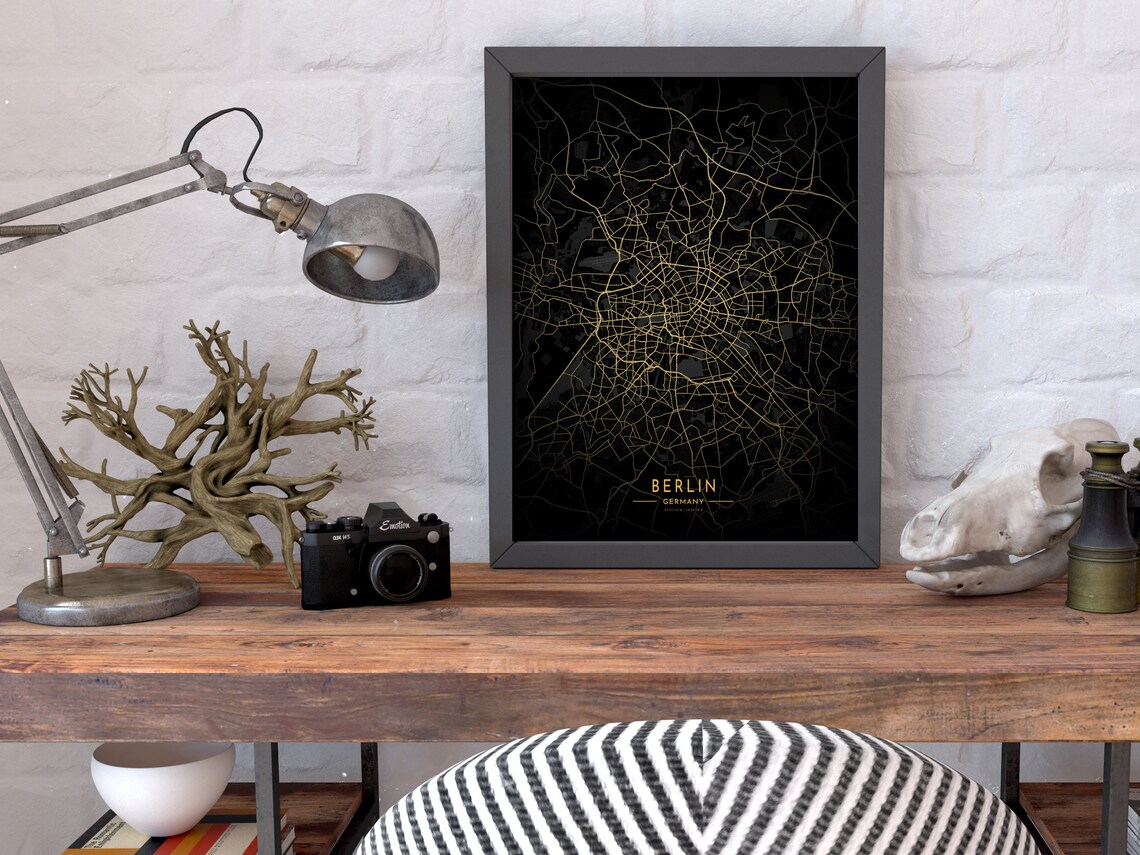 Custom Map Print, Printable Wall Art, Choose City Map, Custom