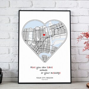 Valentinstag Geschenk für Ihn, Jahrestag Geschenk, Wo wir uns trafen, romantisches Geschenk, Verlobungsgeschenk, personalisierte Liebe Karte, Wo Alles Begann Karte