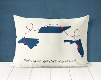 Gift For Mother, From Son To Mother, For Mom map pillow, family gift, map pillow, custom gift, Distance gift, Gift for Parents