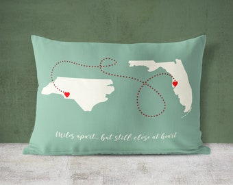 Gift For Mother, From Son To Mother, For Mom map pillow, family gift, map pillow, custom gift, Distance gift, Gift for Parents