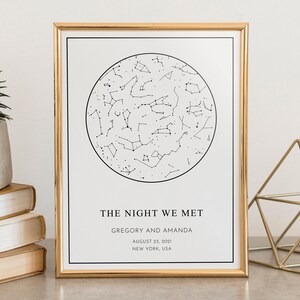 The Night We Met, Baby night sky print, Custom star map, baby star map, precise and a perfect anniversary gift