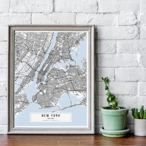New York Karte, New York Karte Poster, New York Classic Karte Poster, New York City Karte, Manhattan Karte Druck, NYC Karte Druck, Manhattan Poster