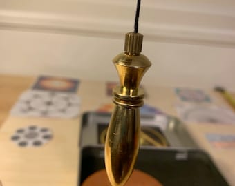 Brass Karnak Witness Pendulum Kit with Three Pendulum Charts
