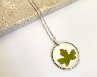 VICTOR Silver, Nature jewel, Real maple leaf, Vegetable medal