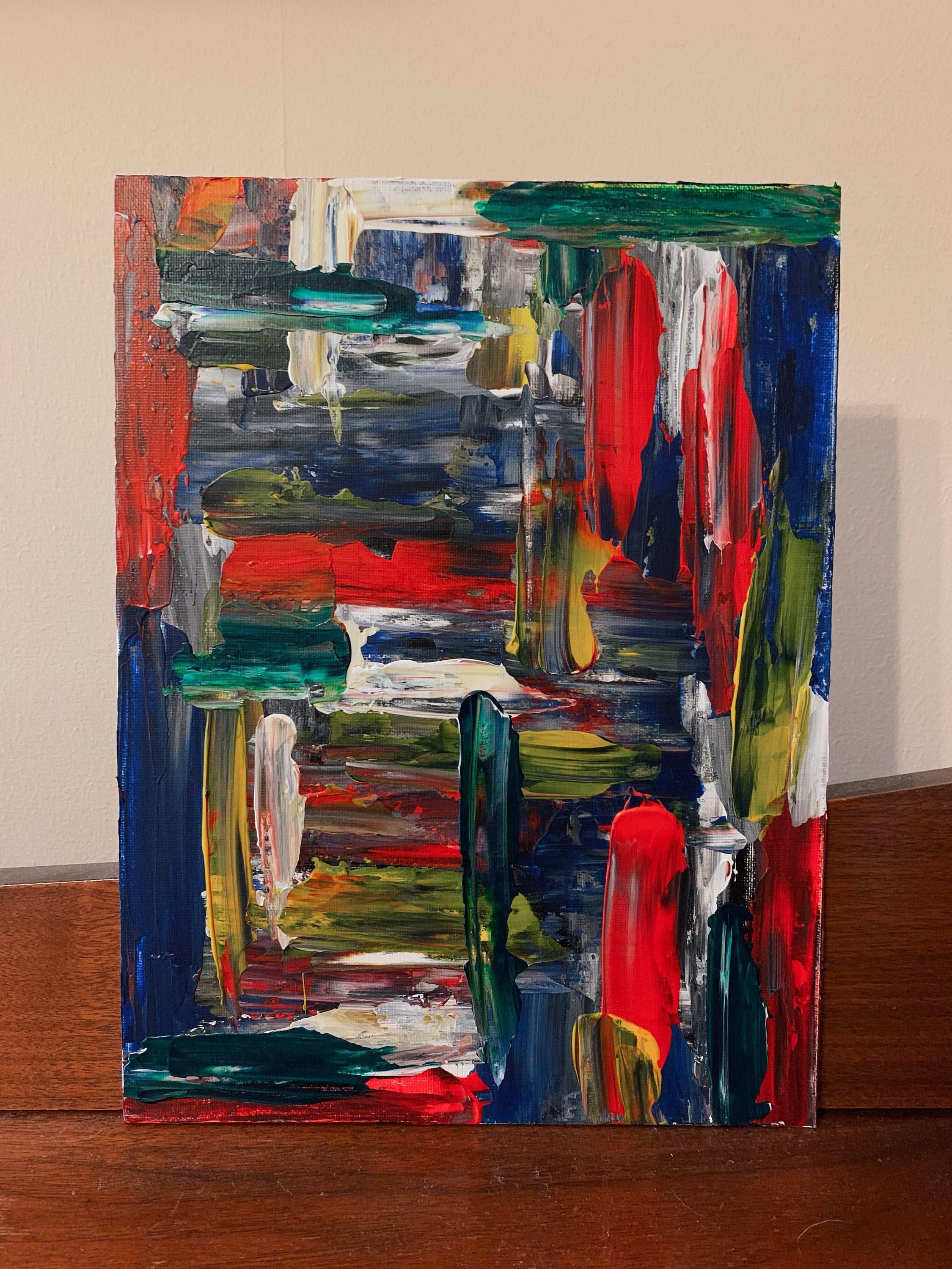 Vibrant Acrylic Palette Knife Painting Etsy UK