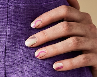 BOGO* ARTIPS Lola - Elegantes tiras de gel para uñas, pegatinas para uñas, envolturas para uñas, decoración de uñas (Consigue 2 piezas)