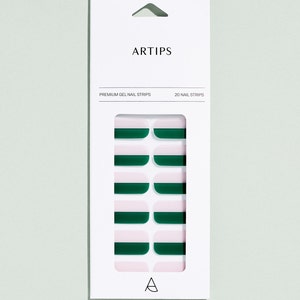 ARTIPS Lu Green Stylish Gel Nail Strips, Nail Stickers, Nail Wraps, Nail Art Supply image 2