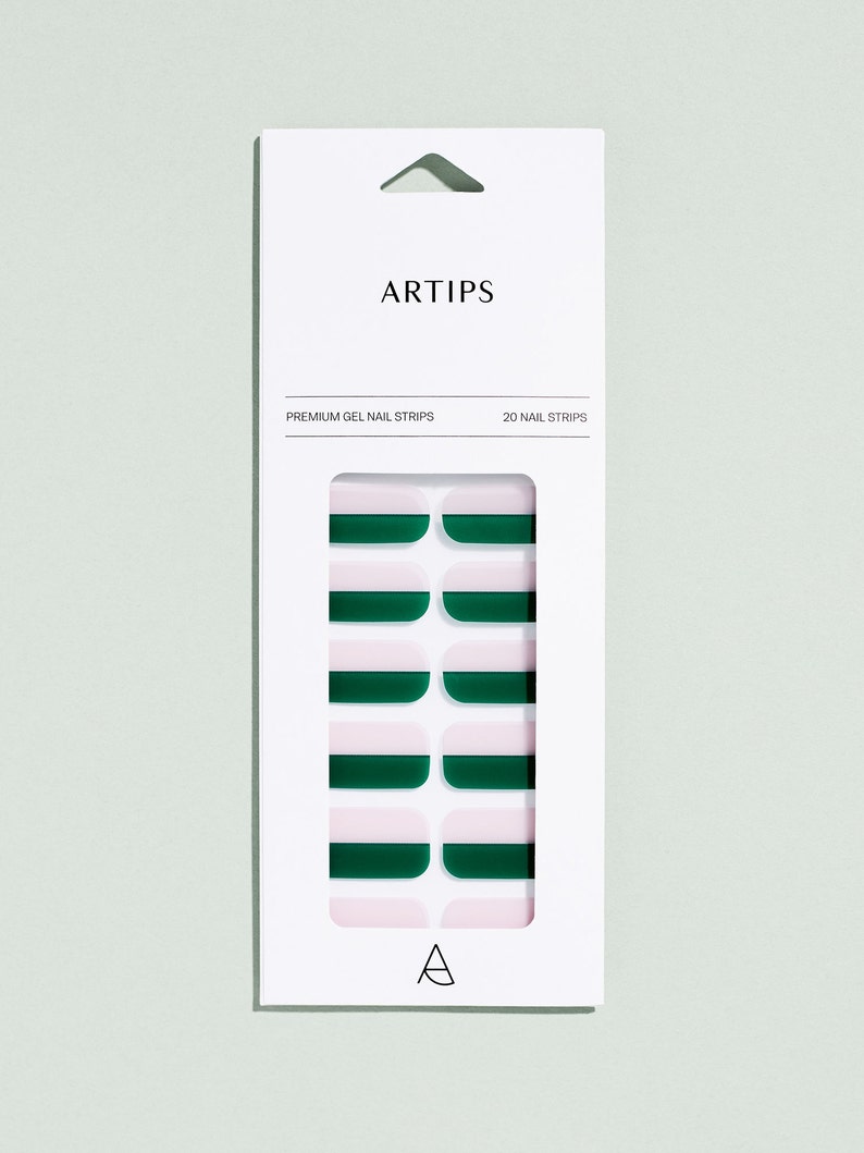 ARTIPS Lu Green Stylish Gel Nail Strips, Nail Stickers, Nail Wraps, Nail Art Supply image 2