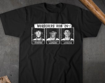 Murderers&#39; Row - Black Vintage T-Shirt - New York Baseball - Bronx